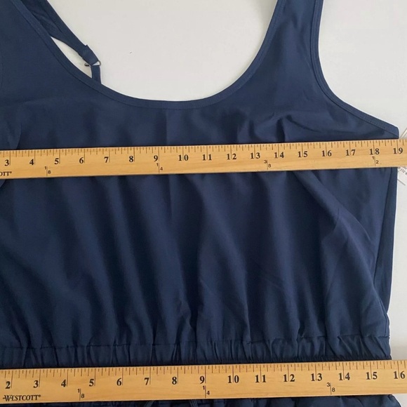 NWT! Abercrombie & Fitch Traveler Jumpsuit Navy Blue Size Large - Picture 8 of 10